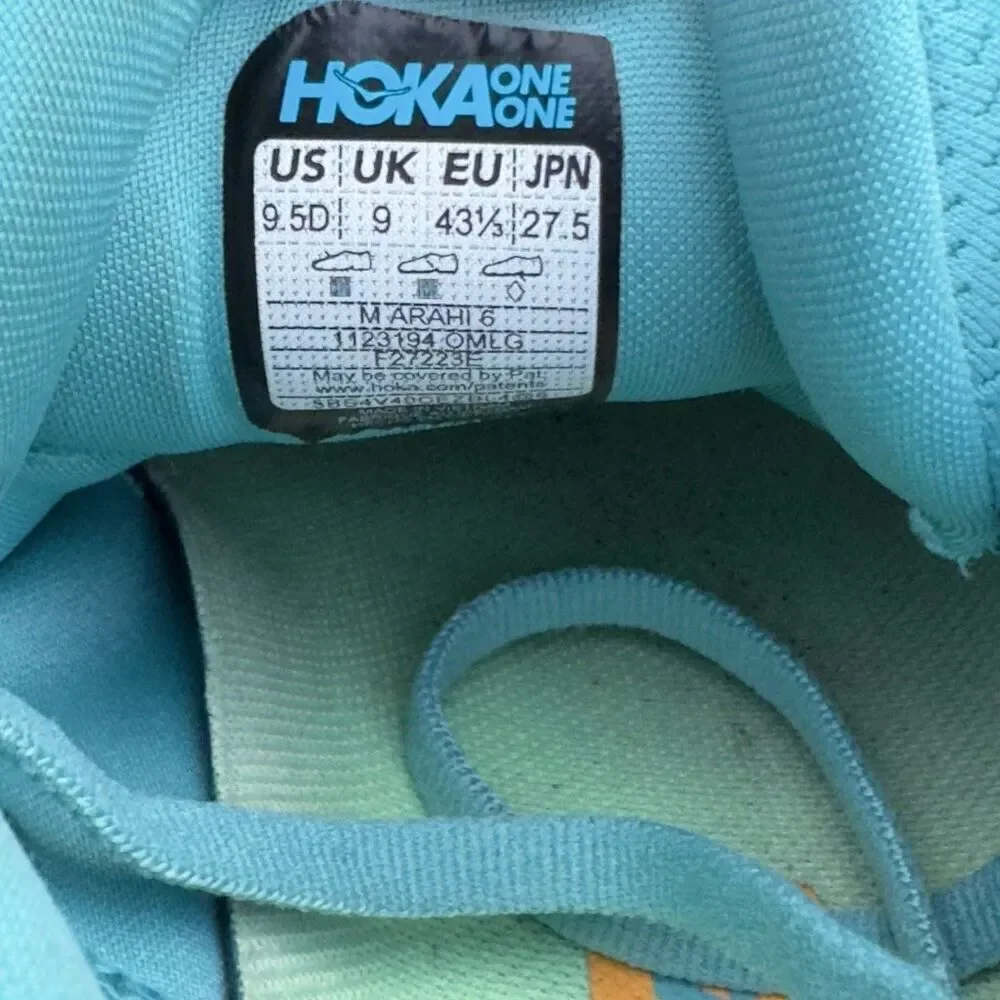 HOKA ONE ONE ARAHI 6 - Men’s Running Shoes - SIZE 9.5D
